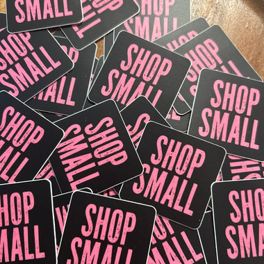 Shop Small pink sticker • distressed