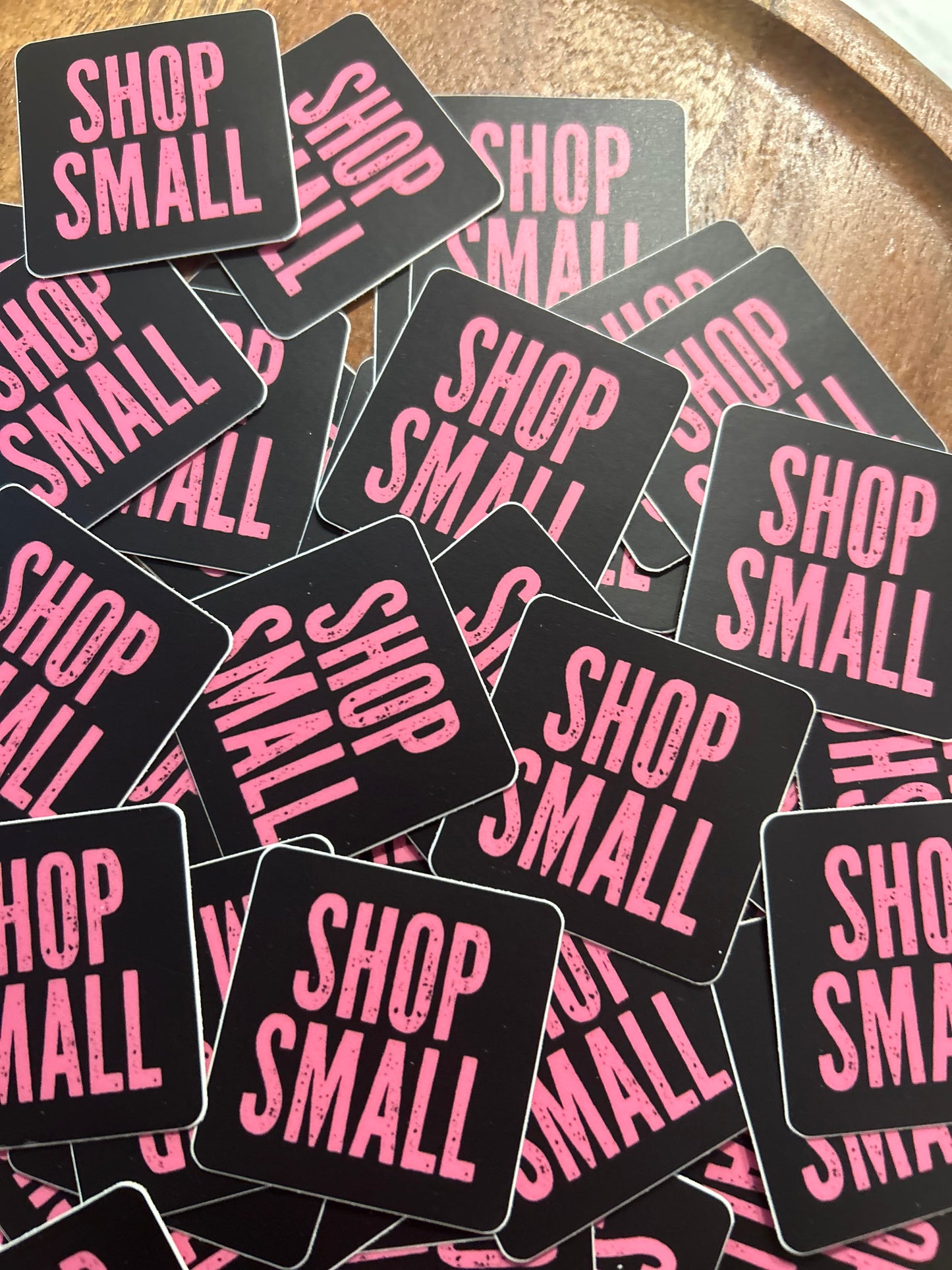 Shop Small pink sticker • distressed