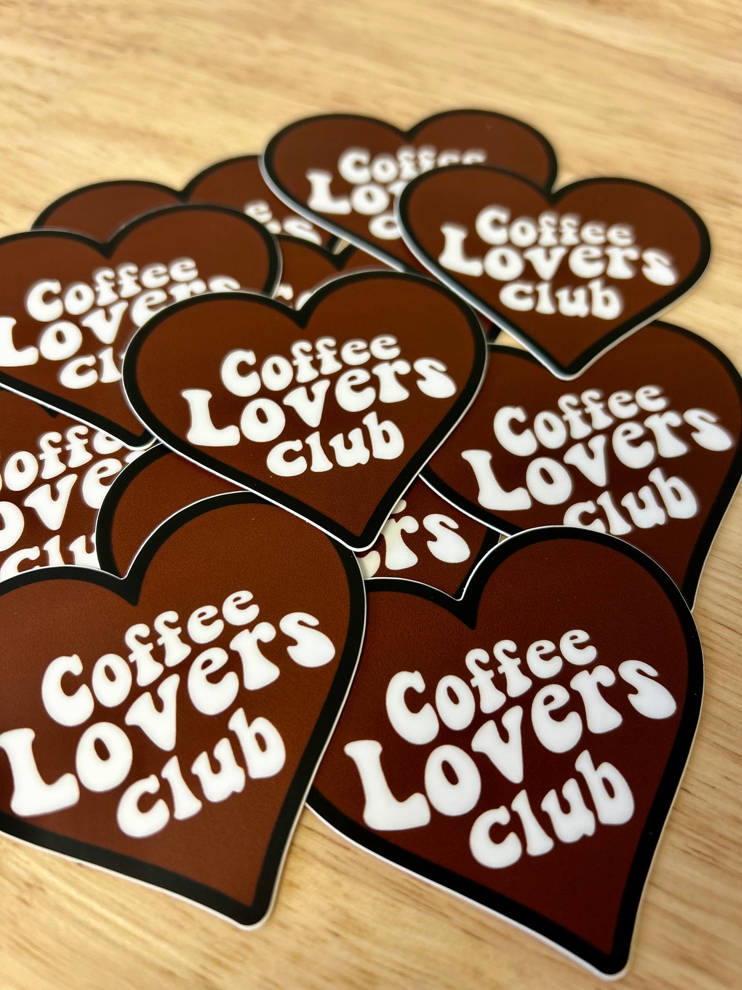 Coffee lovers club sticker • white