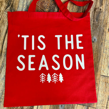 ‘Tis the season Red Tote Bag