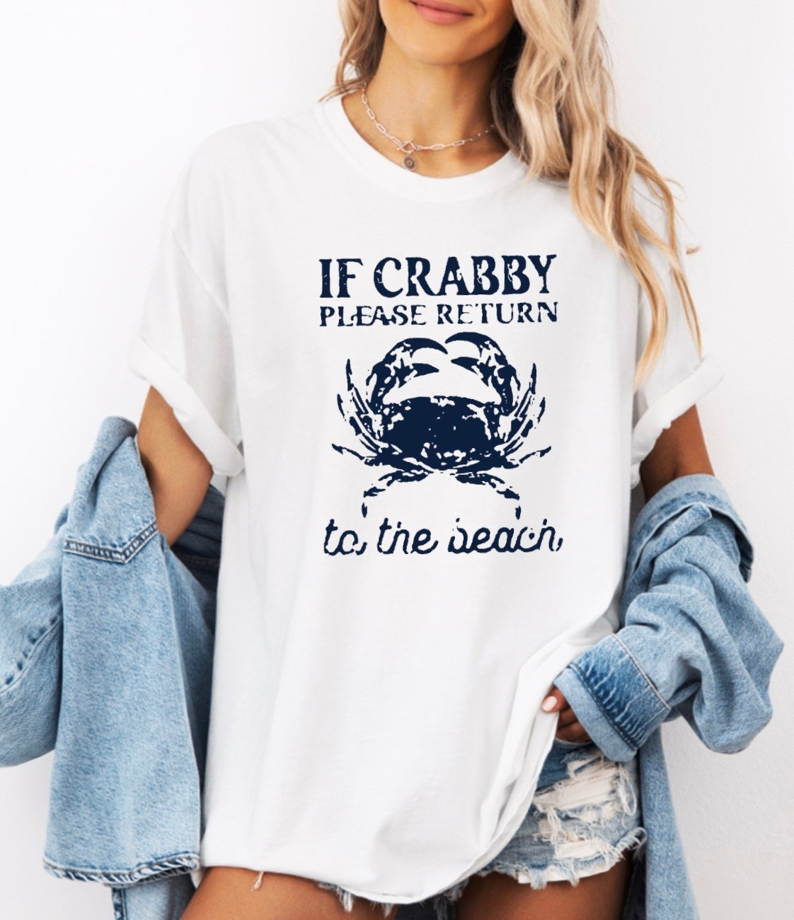 If crabby please return to beach• comfort colors