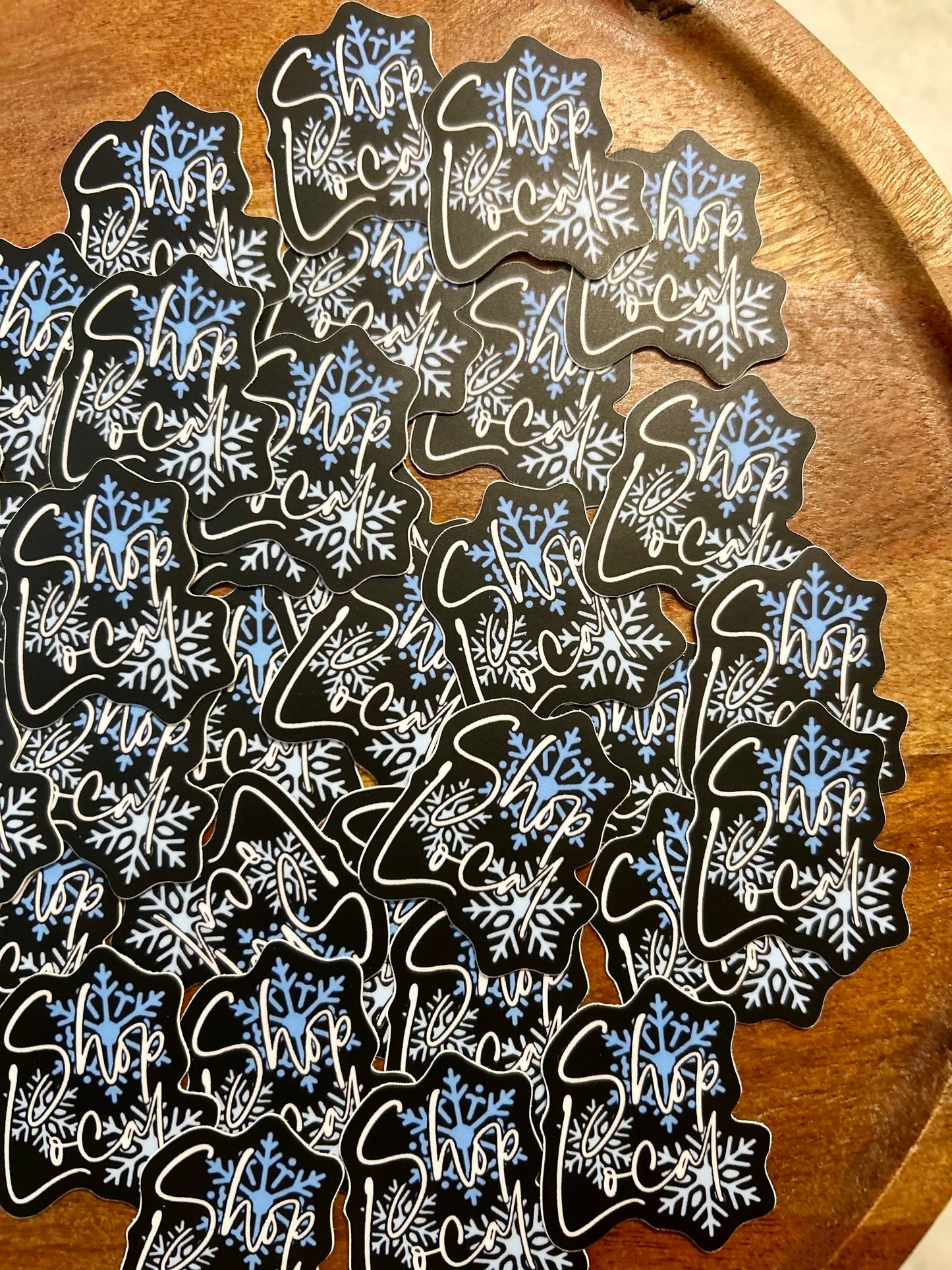 Shop Local sticker • Snowflakes