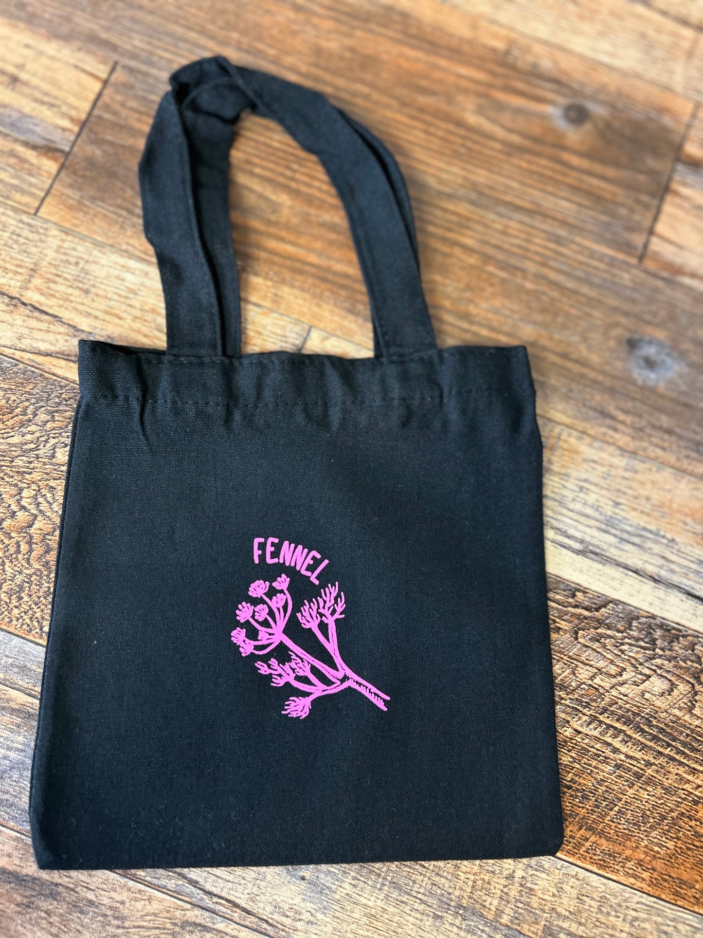 8” Wildflowers - small tote bag