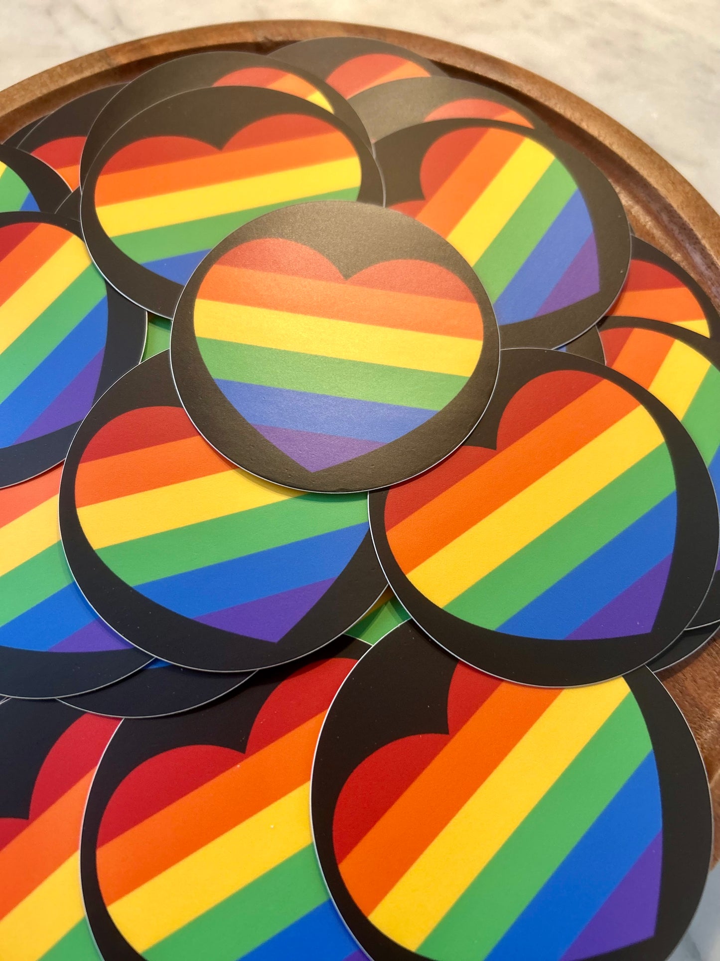 Pride heart sticker