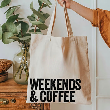Weekends & Coffee tote bag