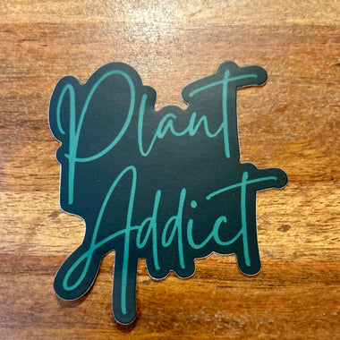 Plant Addict sticker • black