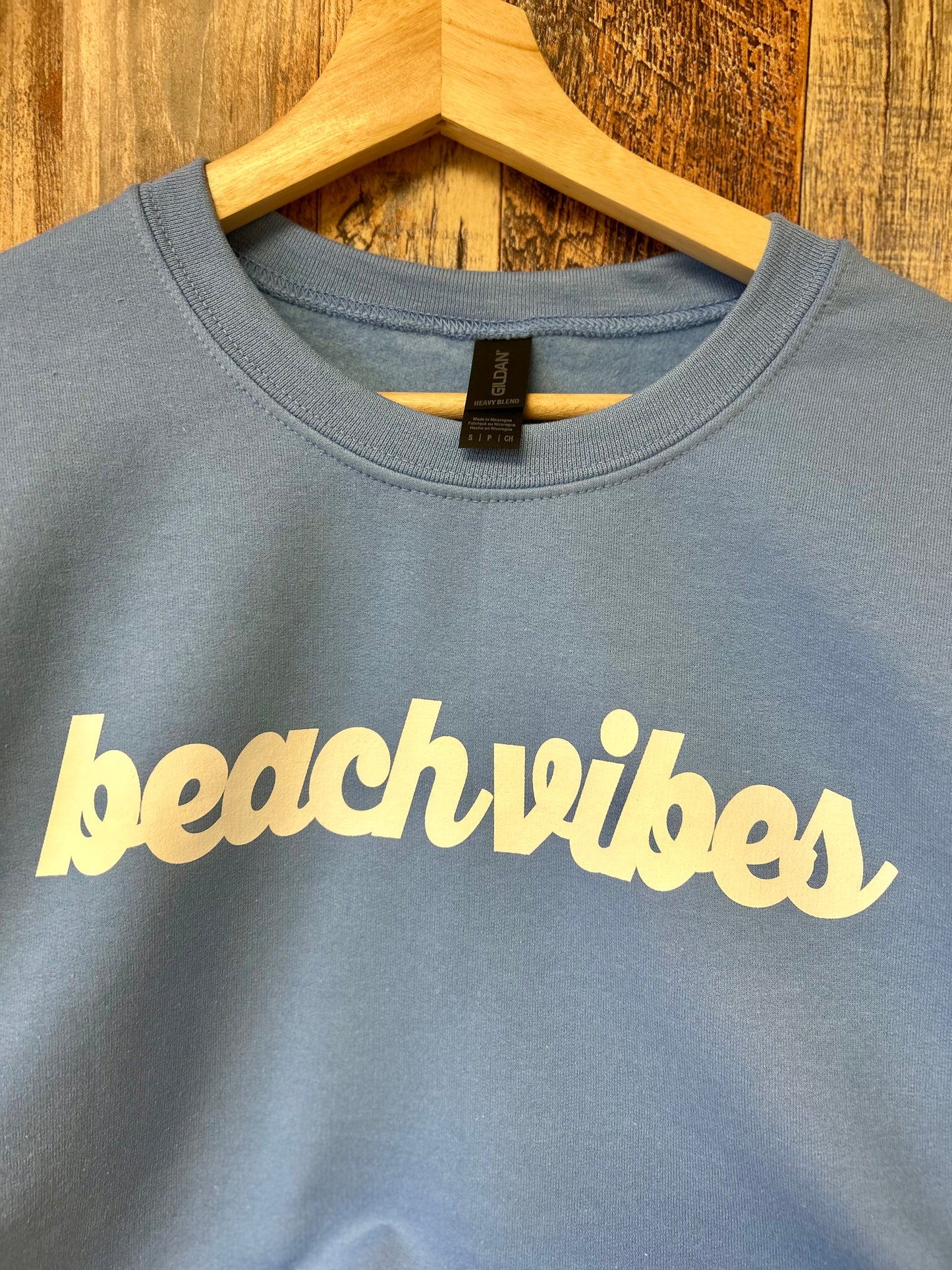 Beach vibes sweatshirt • cropped