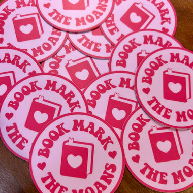 Book mark the moans sticker