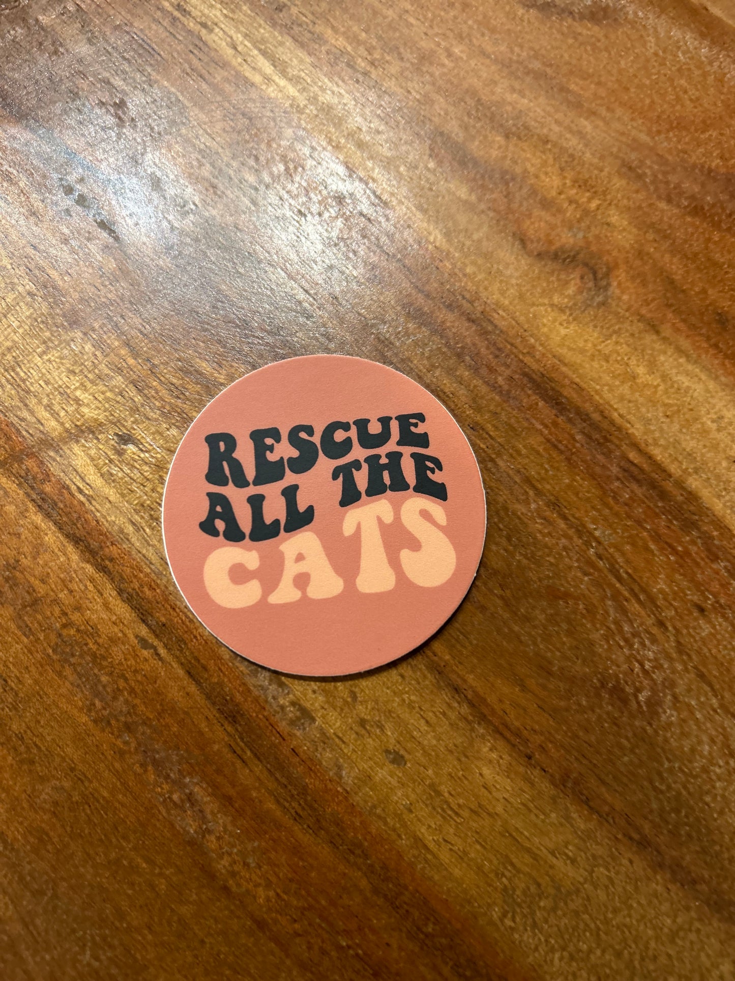 Rescue all the cats sticker