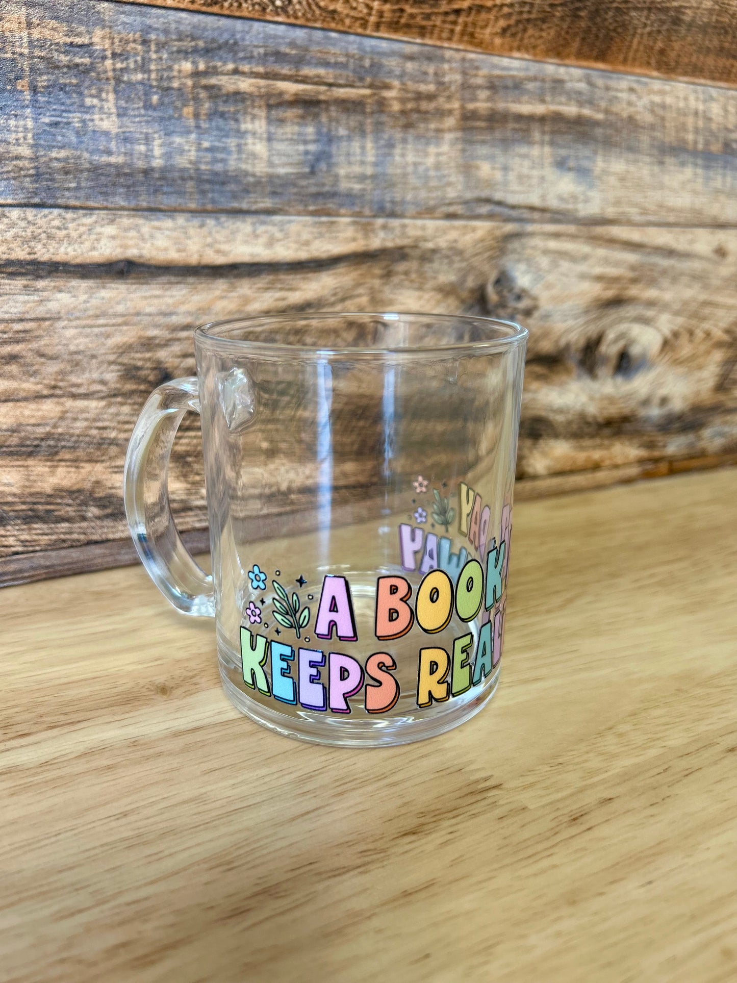 Coffee & Books Glass coffee mugs