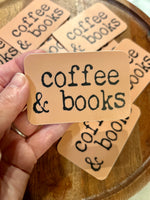 Coffee & books sticker