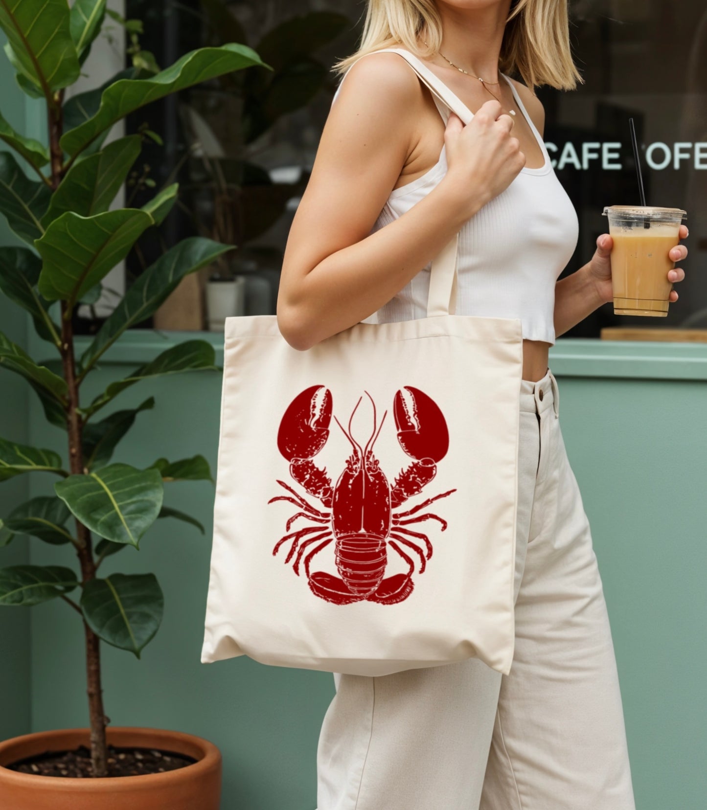 Large Lobster Tote Bag