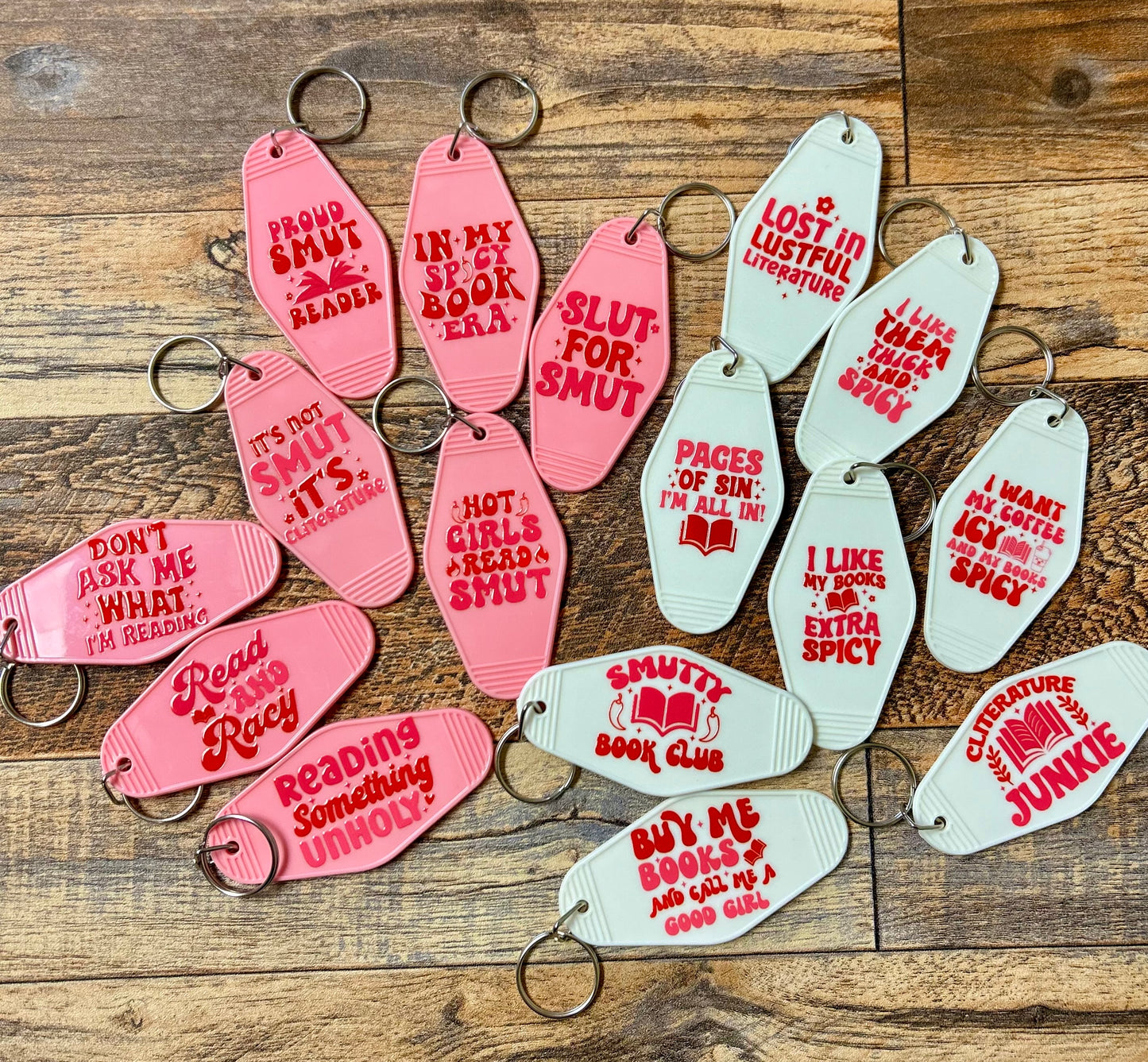 Spicy Book Lovers keychains