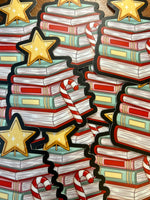 Christmas books sticker