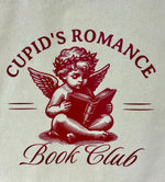 Cupid’s romance book club tote bag