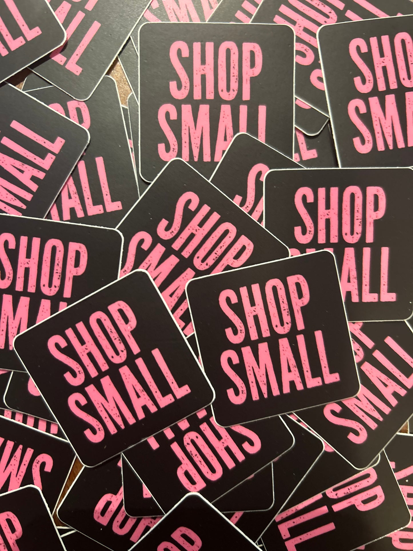 Shop Small pink sticker • distressed