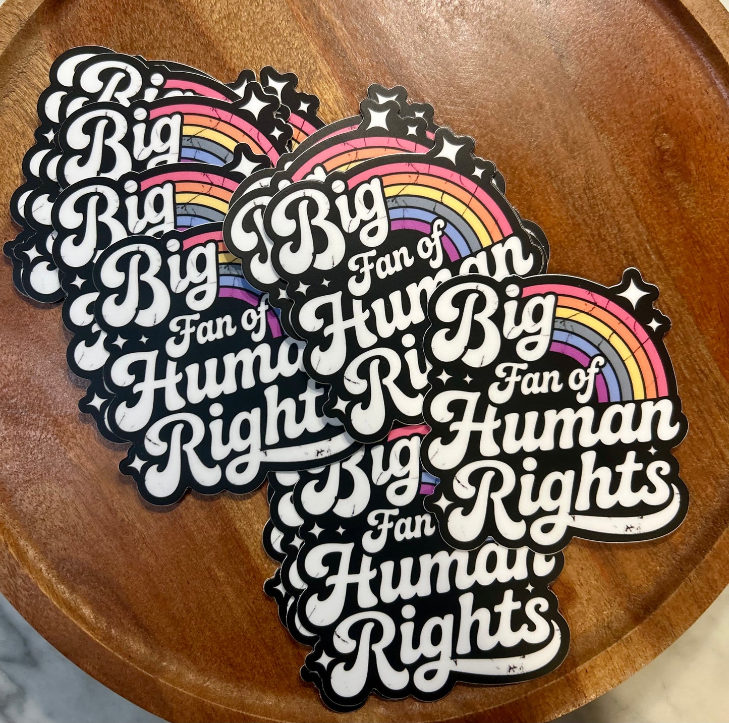 Big fan of Human Rights sticker