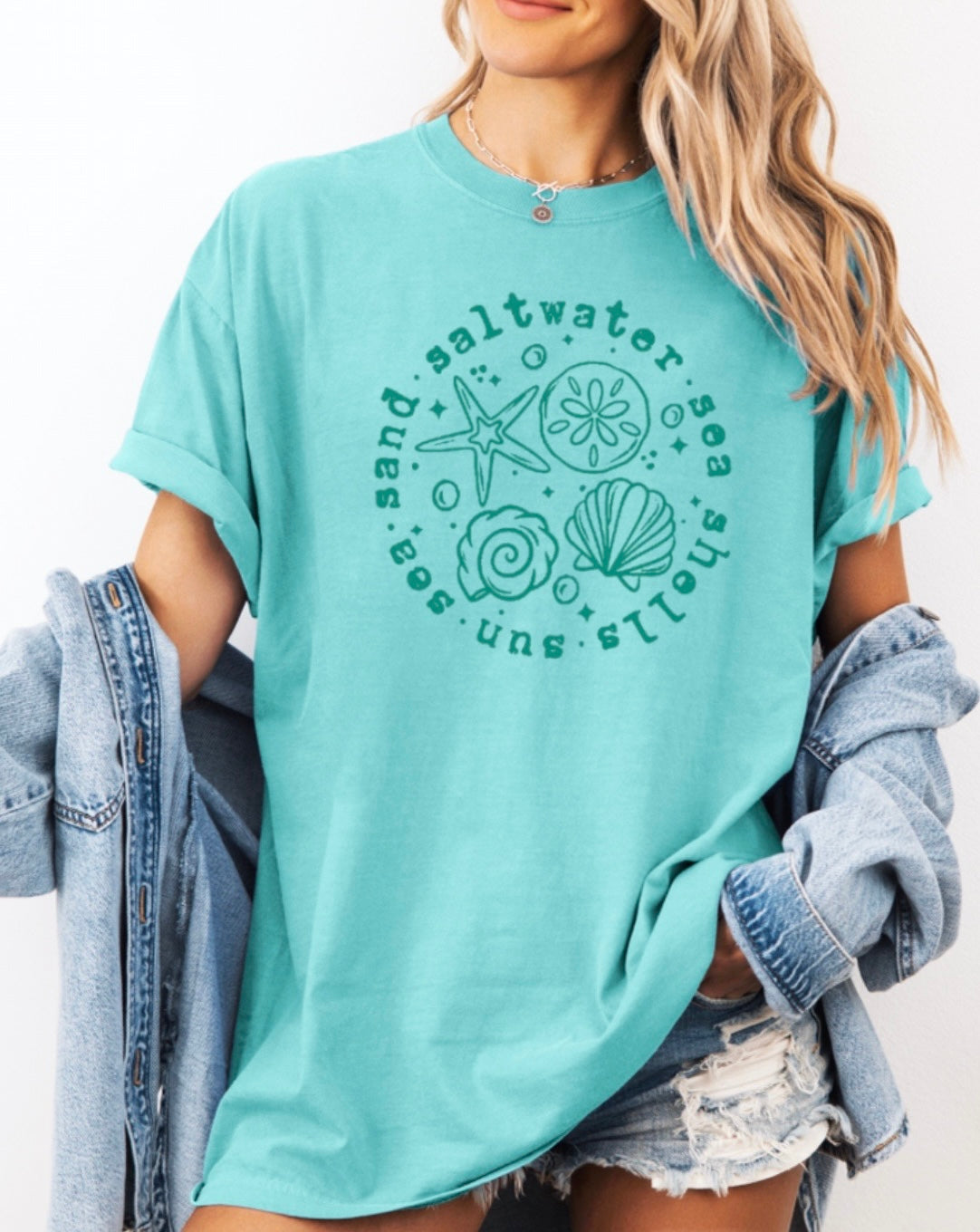 Sand & saltwater t-shirt • comfort colors