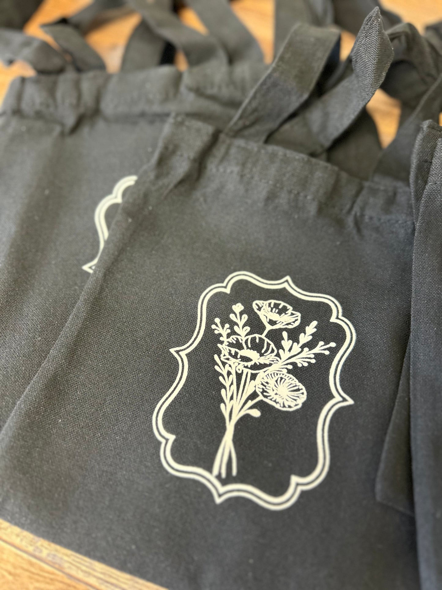 8” Wildflower - small tote bag