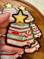 Christmas books sticker