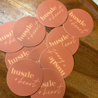 Hustle & Heart sticker