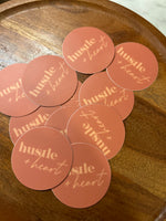 Hustle & Heart sticker