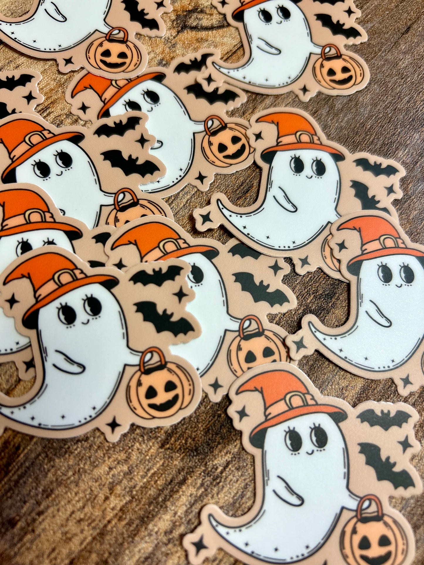 Trick or treat ghostie sticker