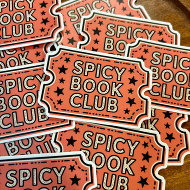 Spicy Book Club ticket sticker