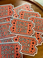 Spicy Book Club ticket sticker