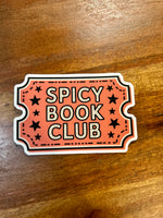 Spicy Book Club ticket sticker