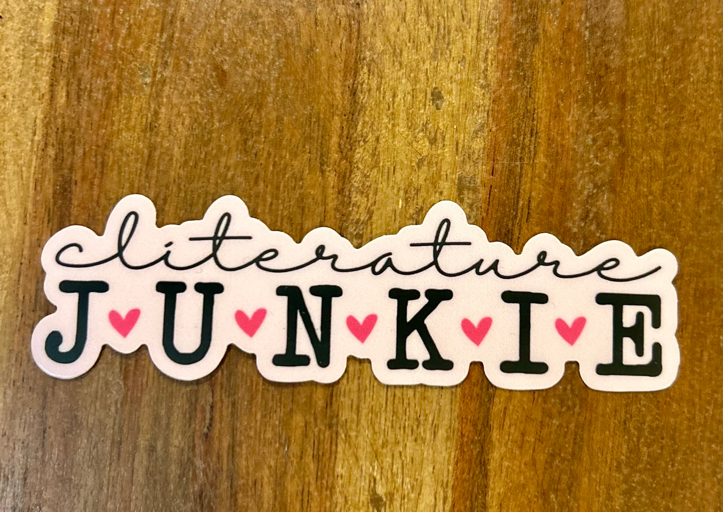 Cliterature junkie Sticker