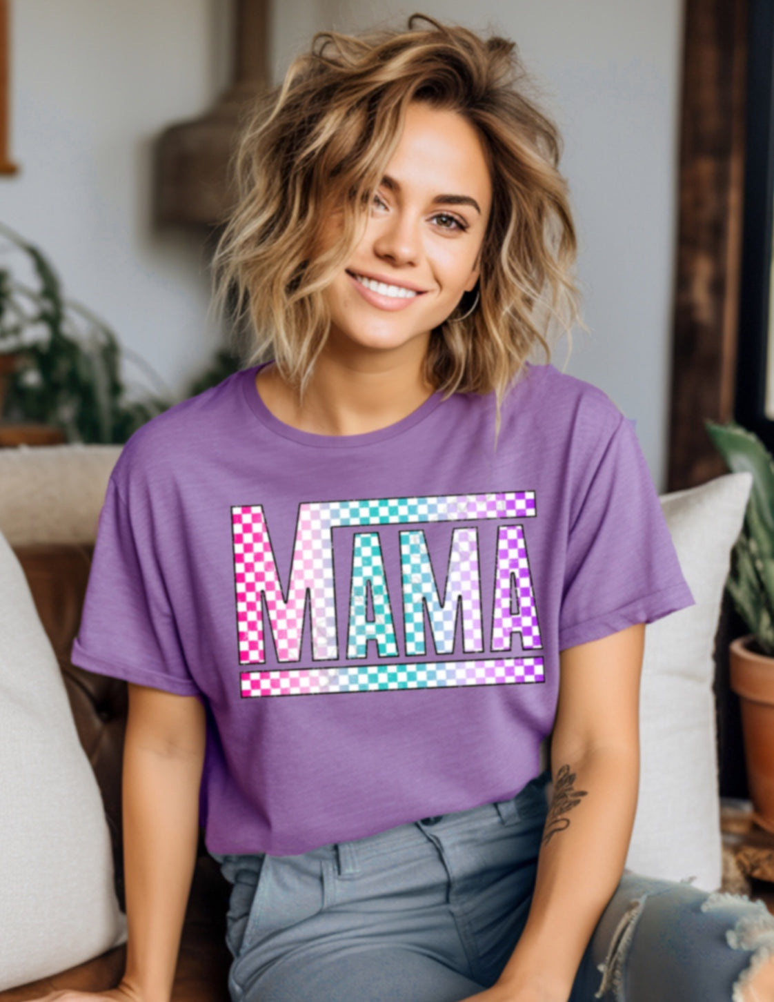 Mama (checkered)