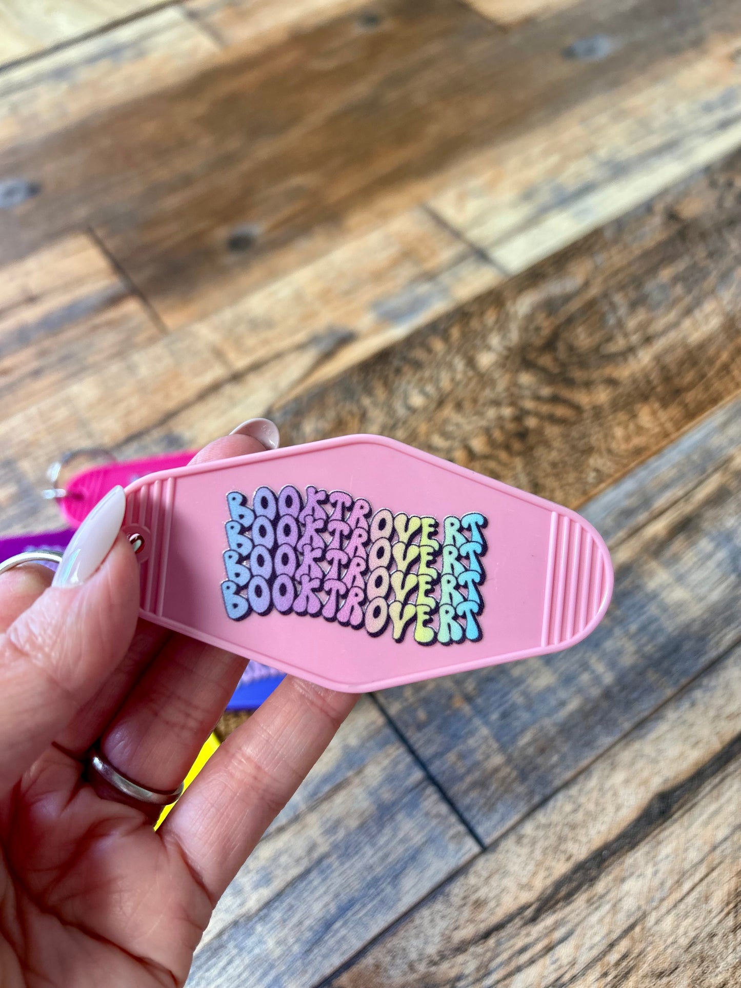 Booktrovert keychain
