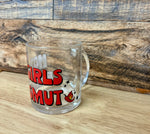 hot girls read smut Glass coffee mug