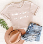 Saltwater + sunsets • bold t-shirt