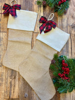 Burlap stocking