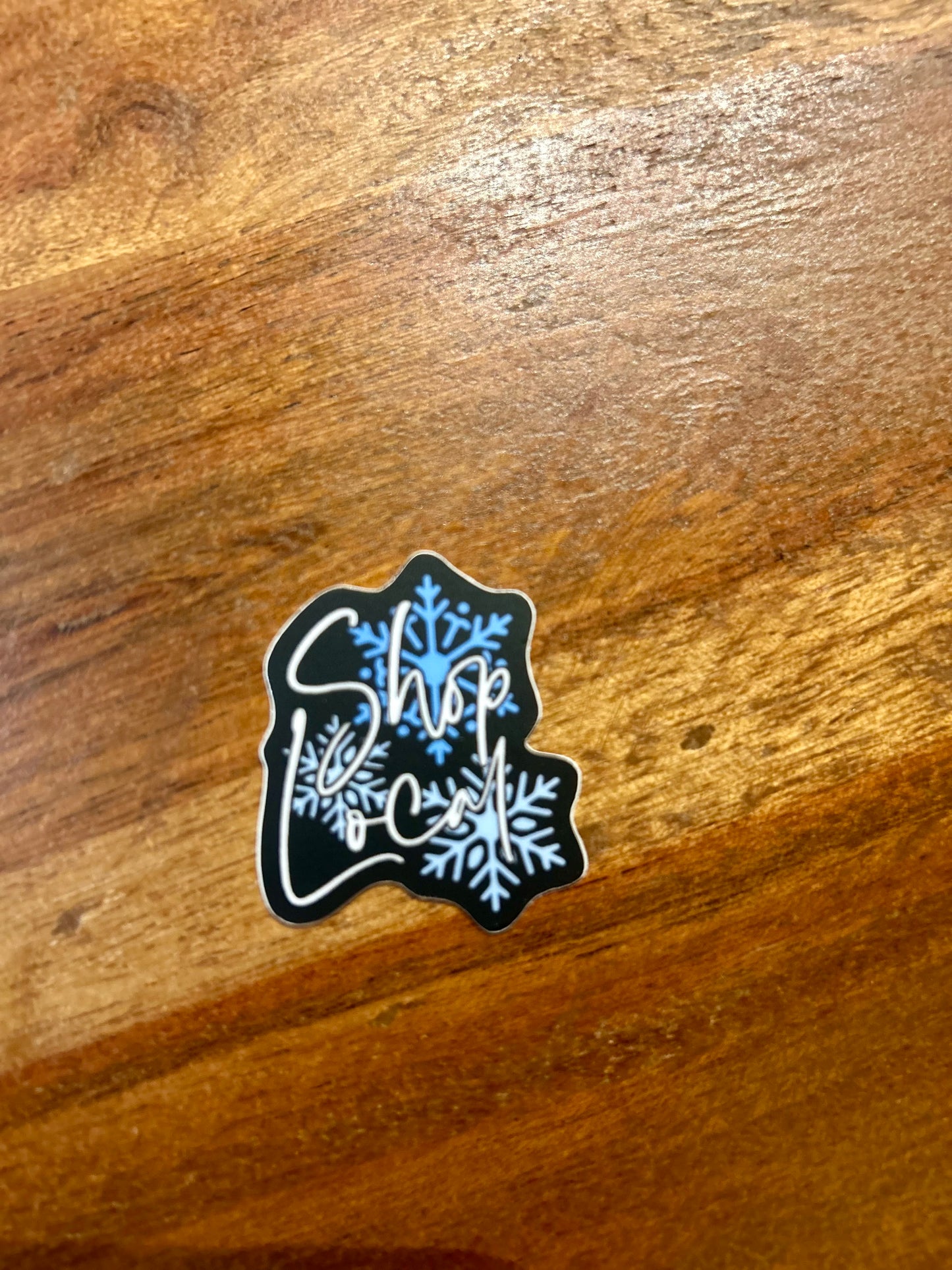 Shop Local sticker • Snowflakes