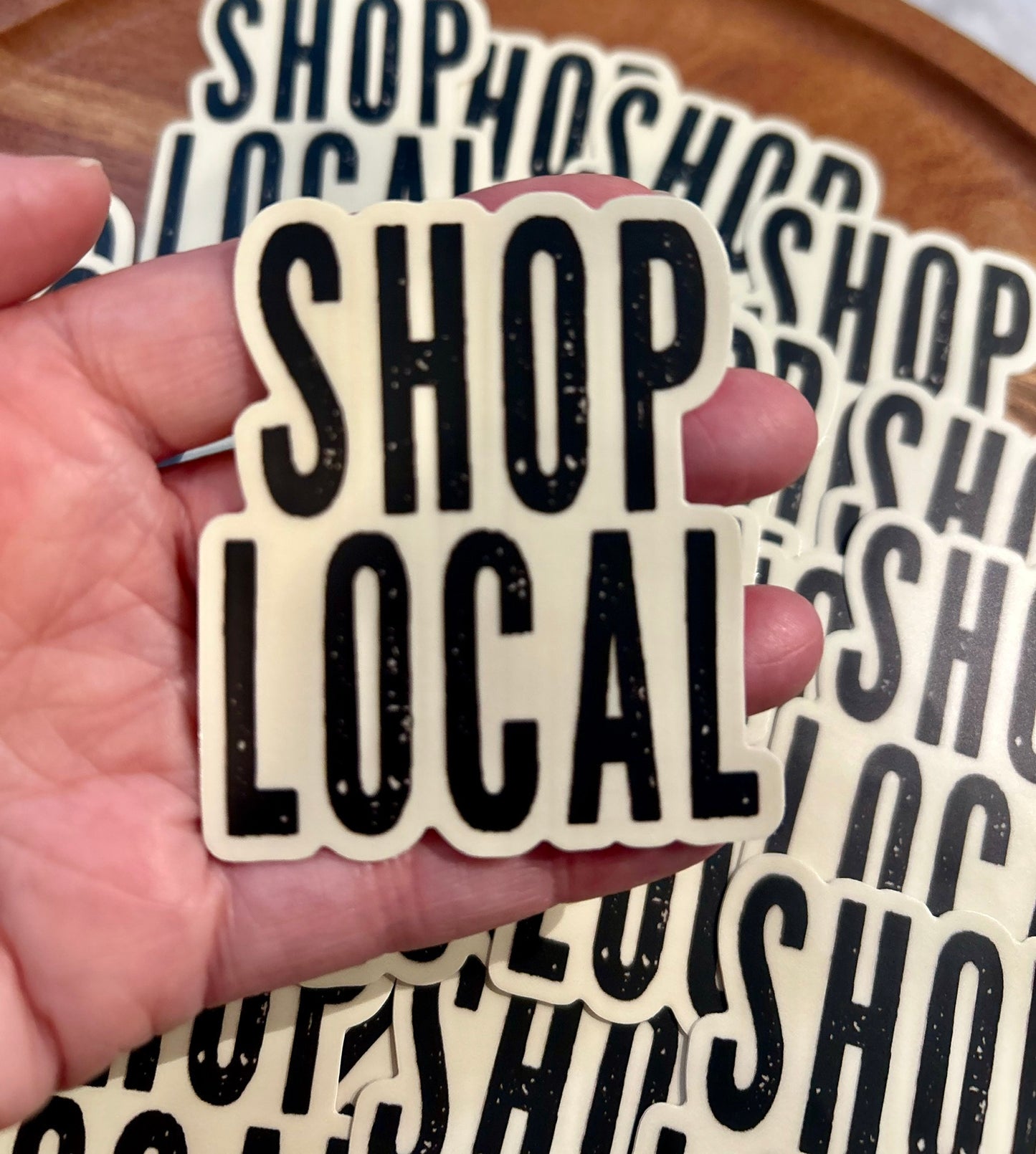 Shop Local sticker • distressed