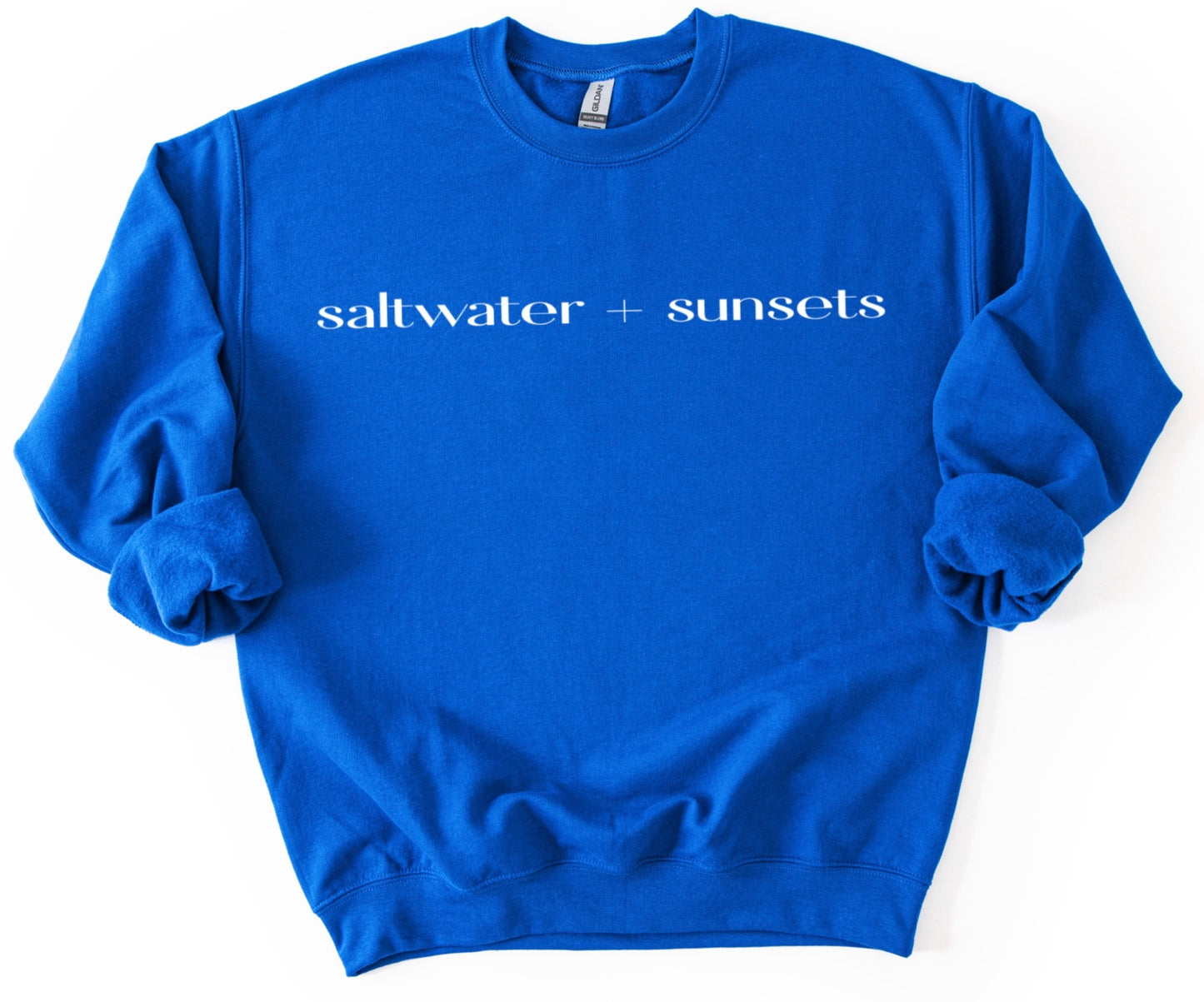 Saltwater + sunsets sweatshirt