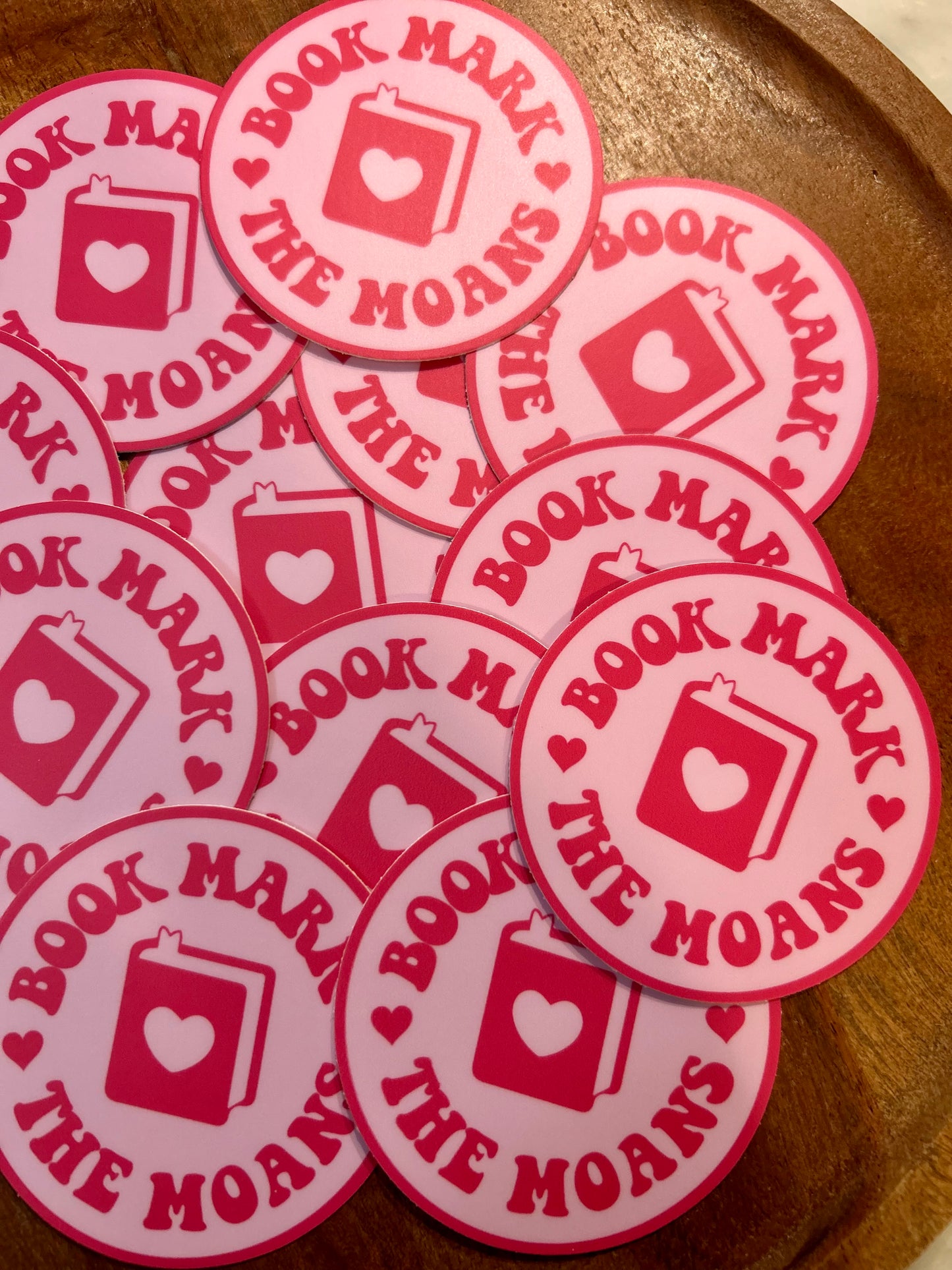 Book mark the moans sticker
