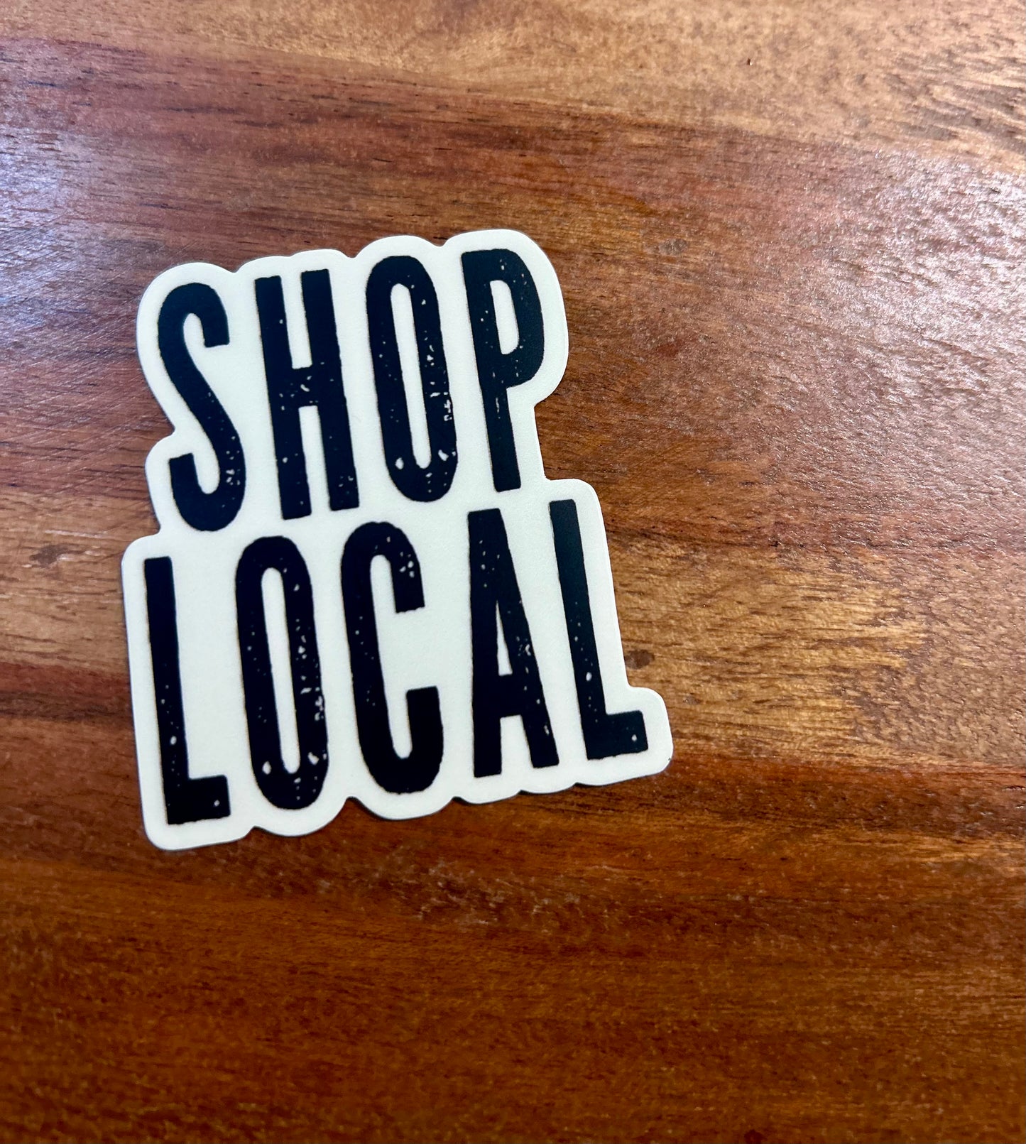 Shop Local sticker • distressed