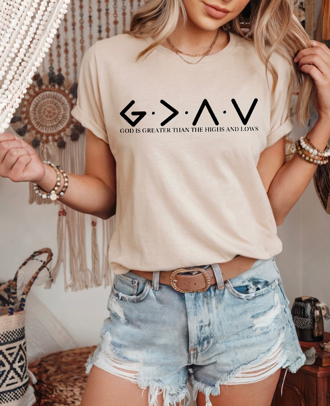 God is greater than the highs and lows