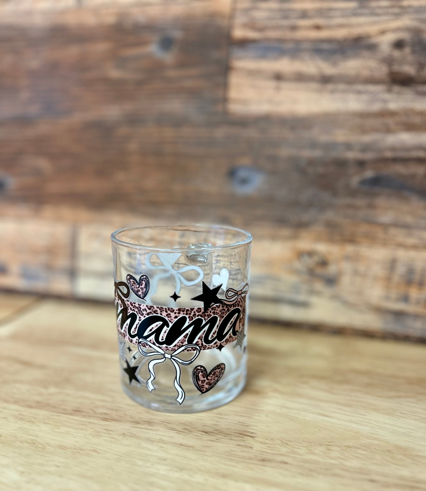 Wild Mama Glass coffee mug