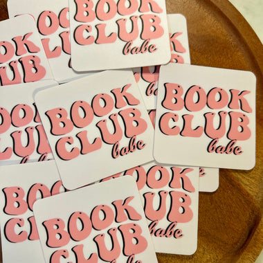 Book Club babe sticker