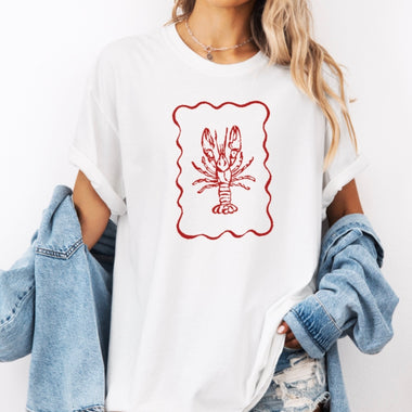 Lobster doodle t-shirt • comfort colors