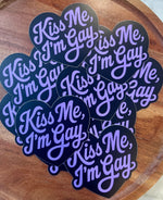 Kiss me I’m gay heart sticker