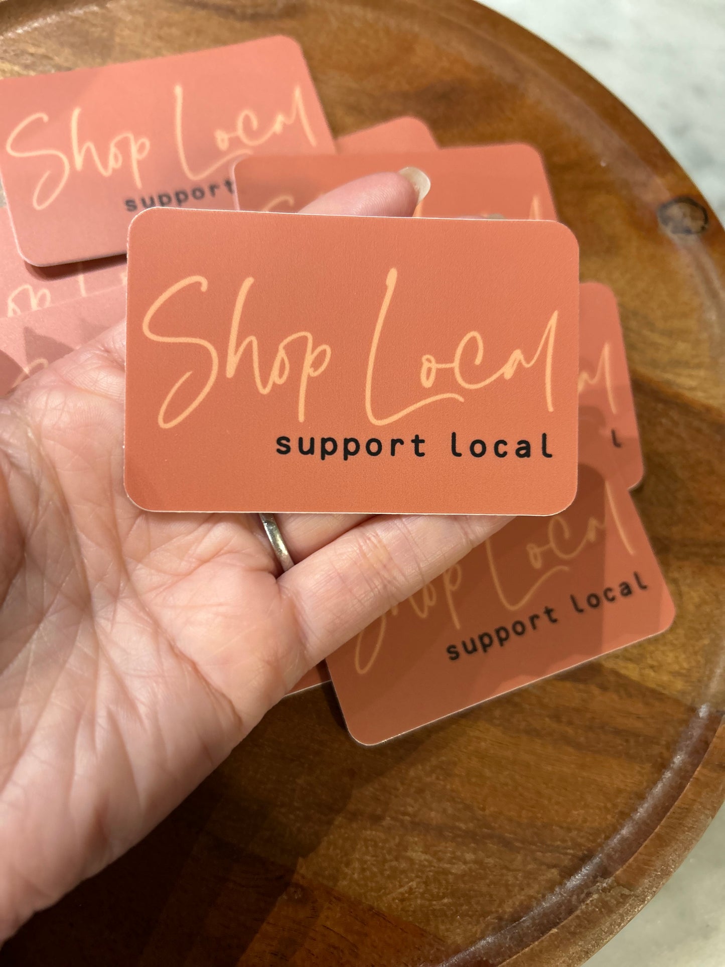 Shop Local sticker • rust