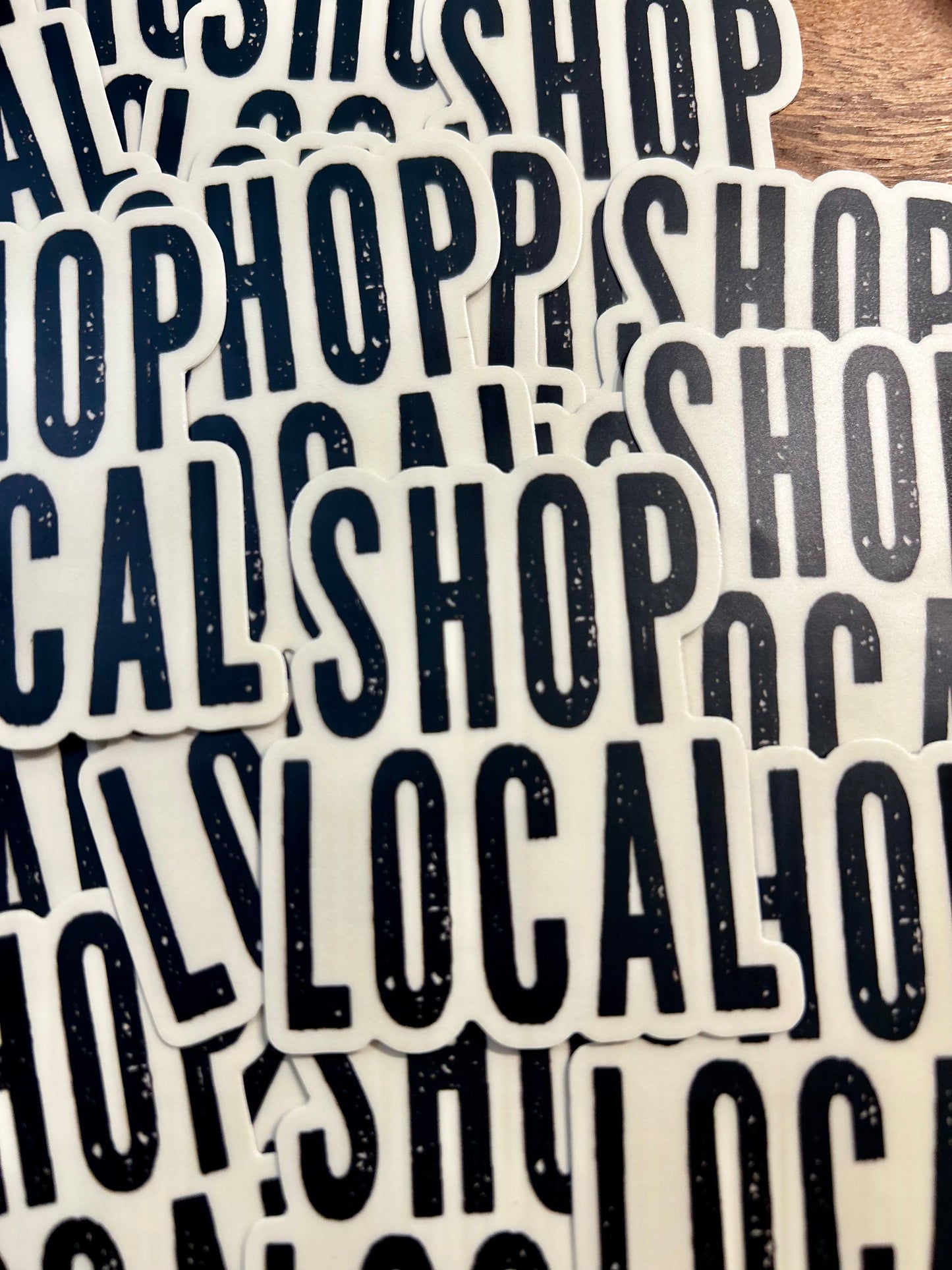 Shop Local sticker • distressed