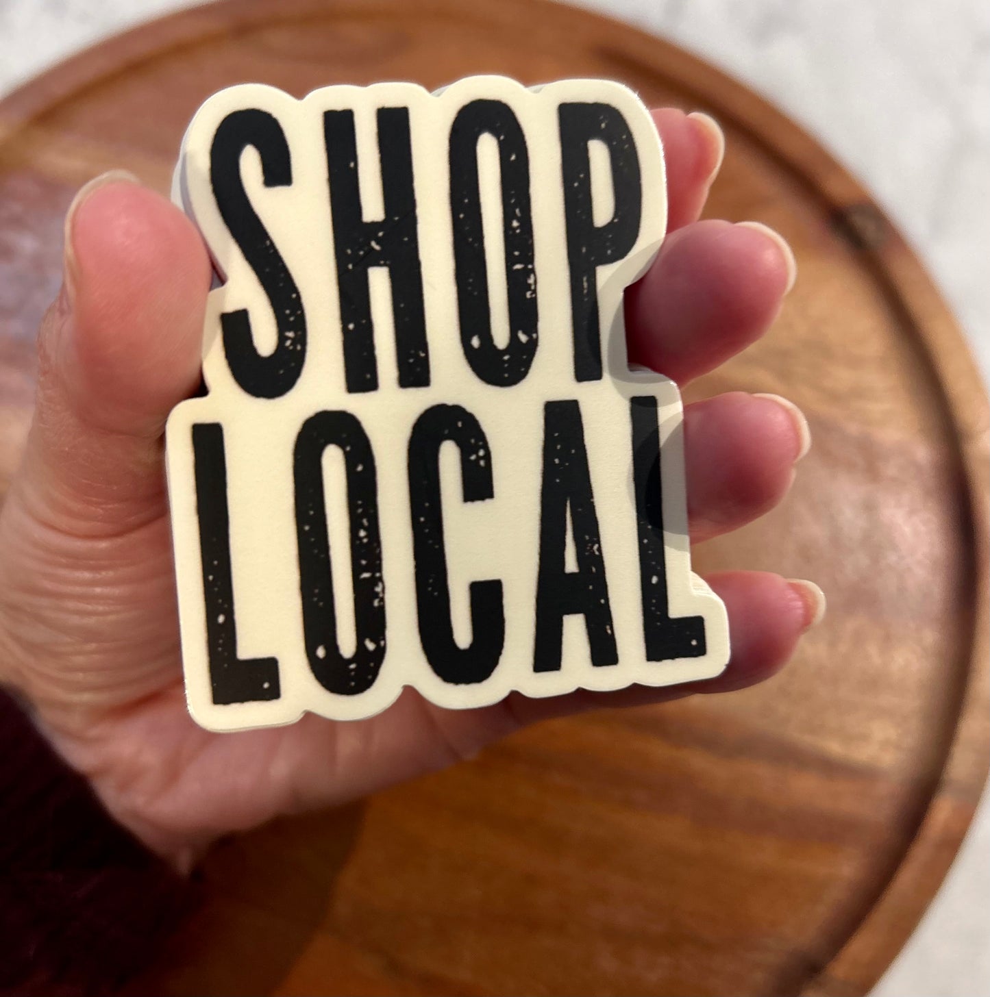 Shop Local sticker • distressed