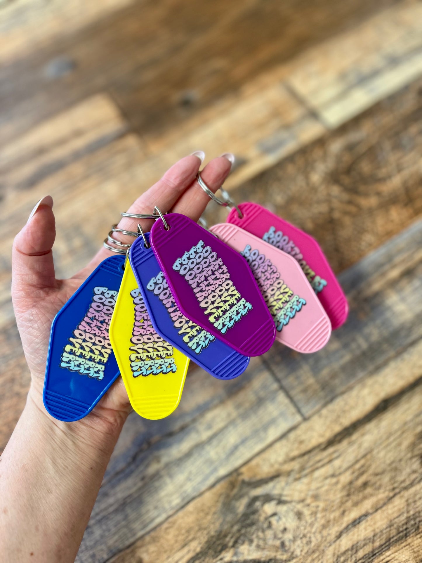 Booktrovert keychain